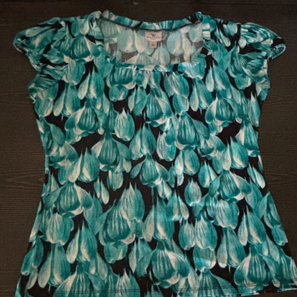 3 Worthington Scoop Neck Short Cap Sleeve Tops - Size Large - Picture 2 of 15